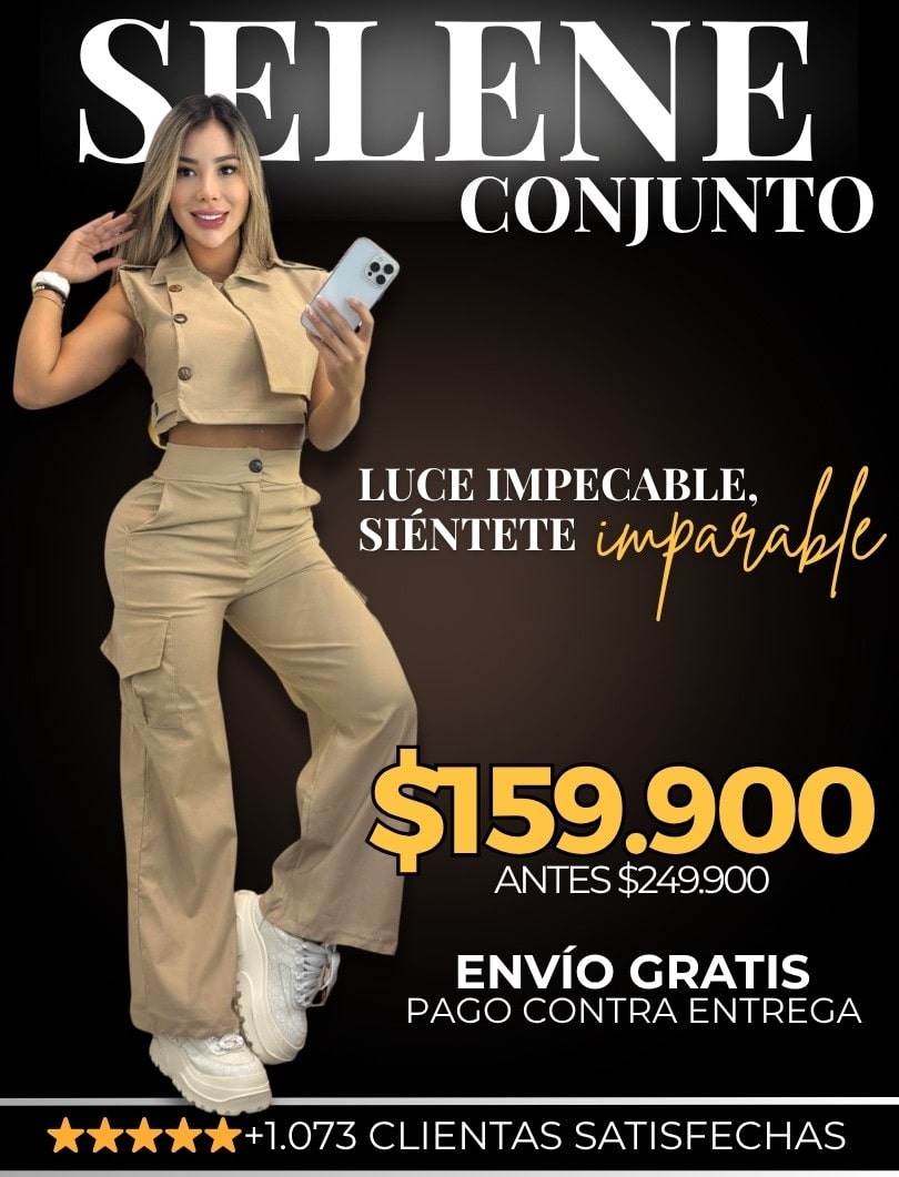 CONJUNTO SELENE: TOP CROP + PANTALÓN BOTA ANCHA